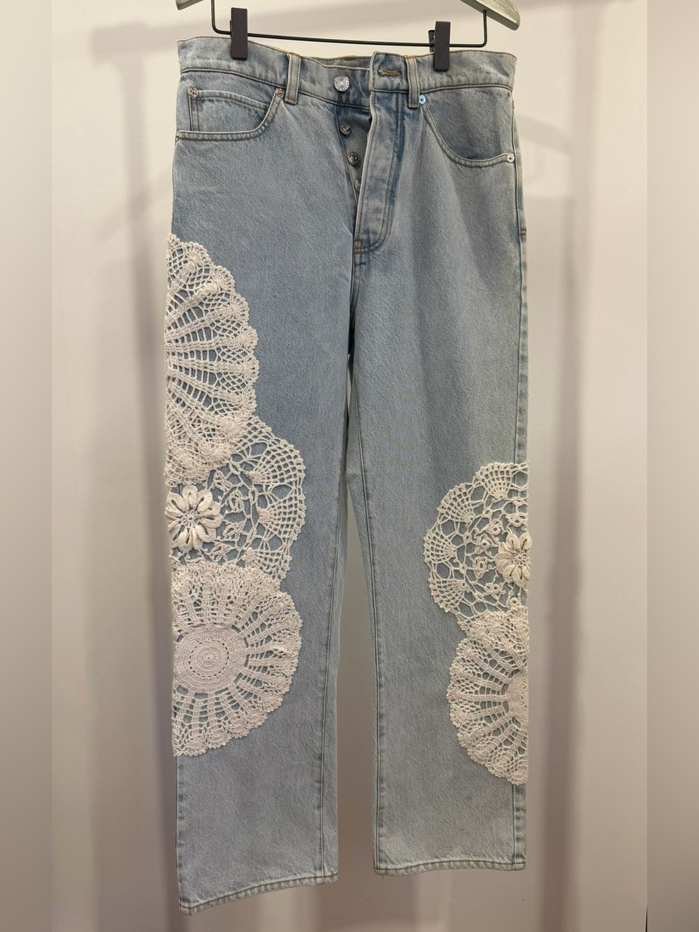 Crochet Vertical Crop Jean - Picture 5 of 7